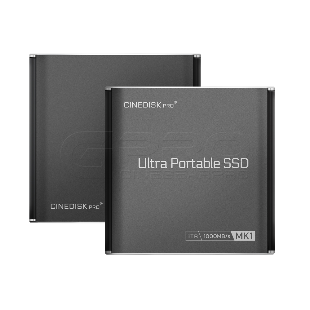 1.CINEDISKPRO Ultra Portable SSD MK1 1TB USB 3.2 1000MB:s